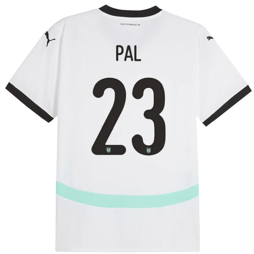 Danxen Herren Österreich Jasmin Pal #23 Weiß Auswärtstrikot Trikot 24-26 T-Shirt
