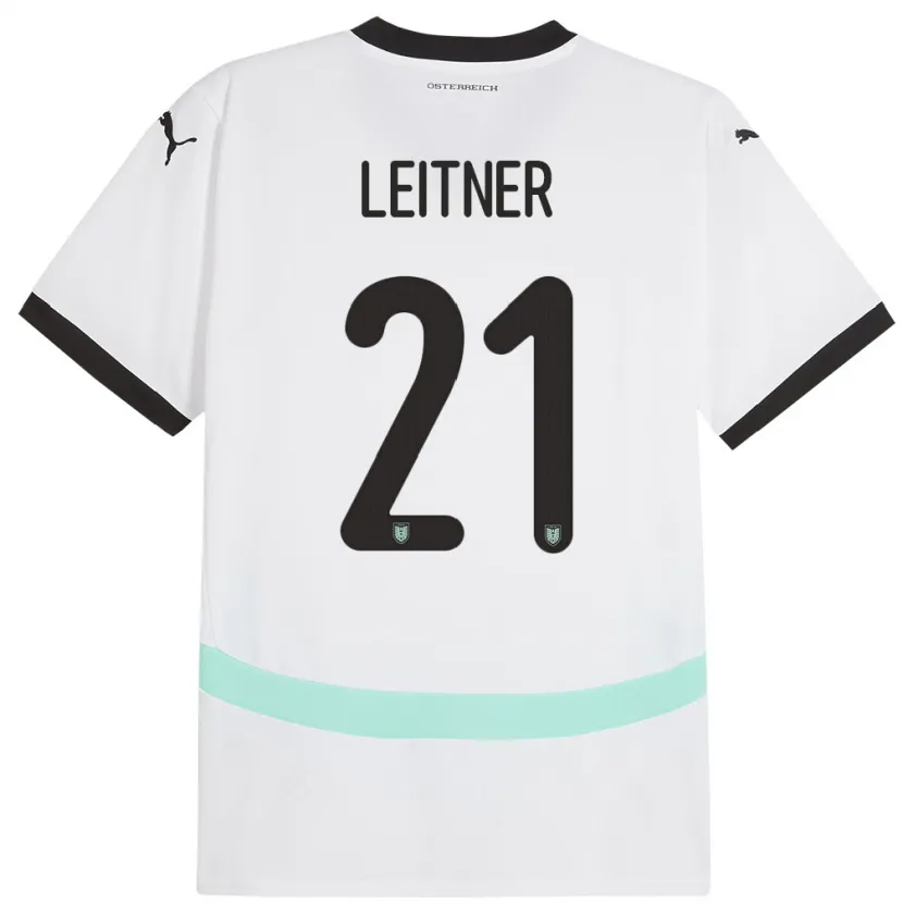 Danxen Herren Österreich Annelie Leitner #21 Weiß Auswärtstrikot Trikot 24-26 T-Shirt