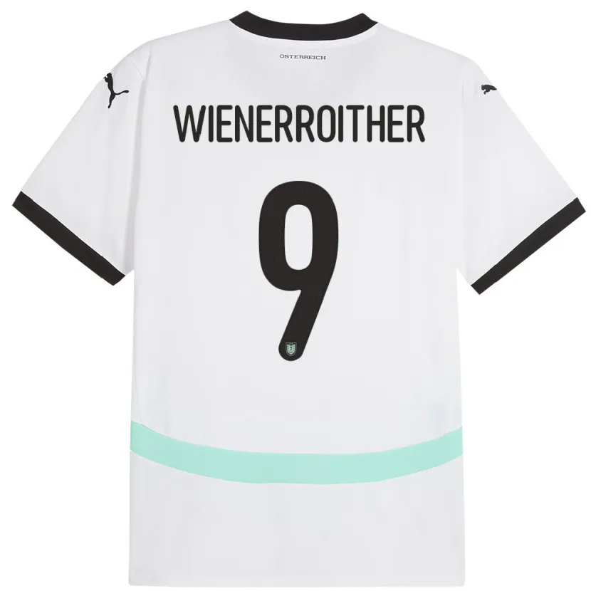 Danxen Herren Österreich Katja Wienerroither #9 Weiß Auswärtstrikot Trikot 24-26 T-Shirt