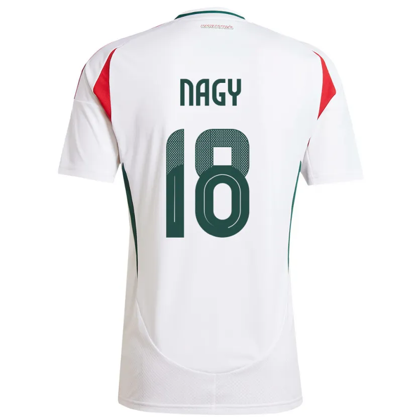 Danxen Herren Ungarn Zsolt Nagy #18 Weiß Auswärtstrikot Trikot 24-26 T-Shirt