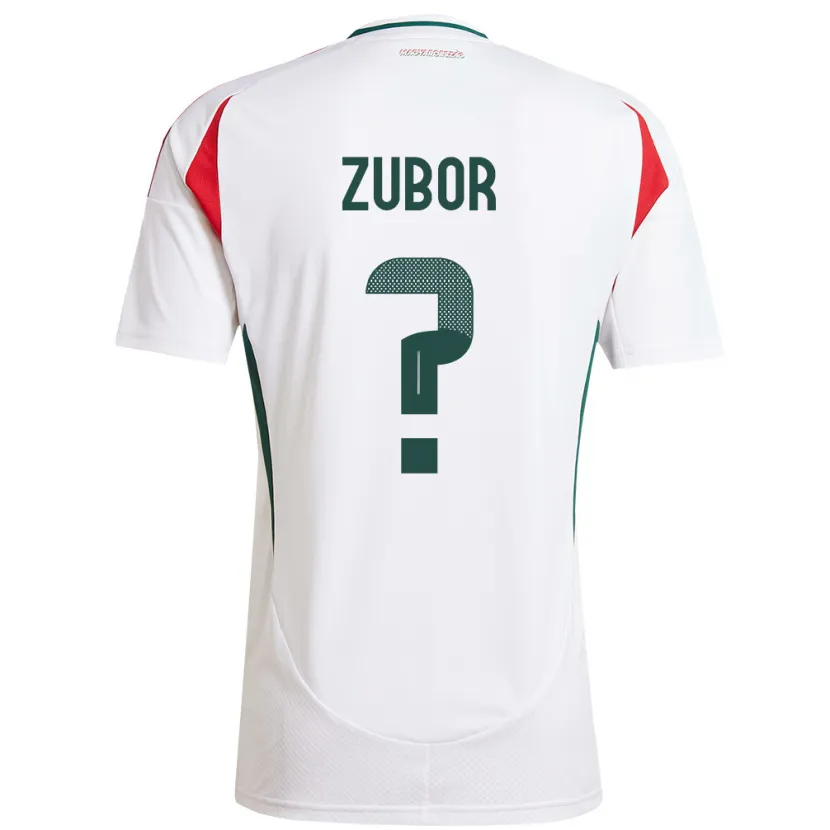 Danxen Herren Ungarn Ádám Zubor #0 Weiß Auswärtstrikot Trikot 24-26 T-Shirt