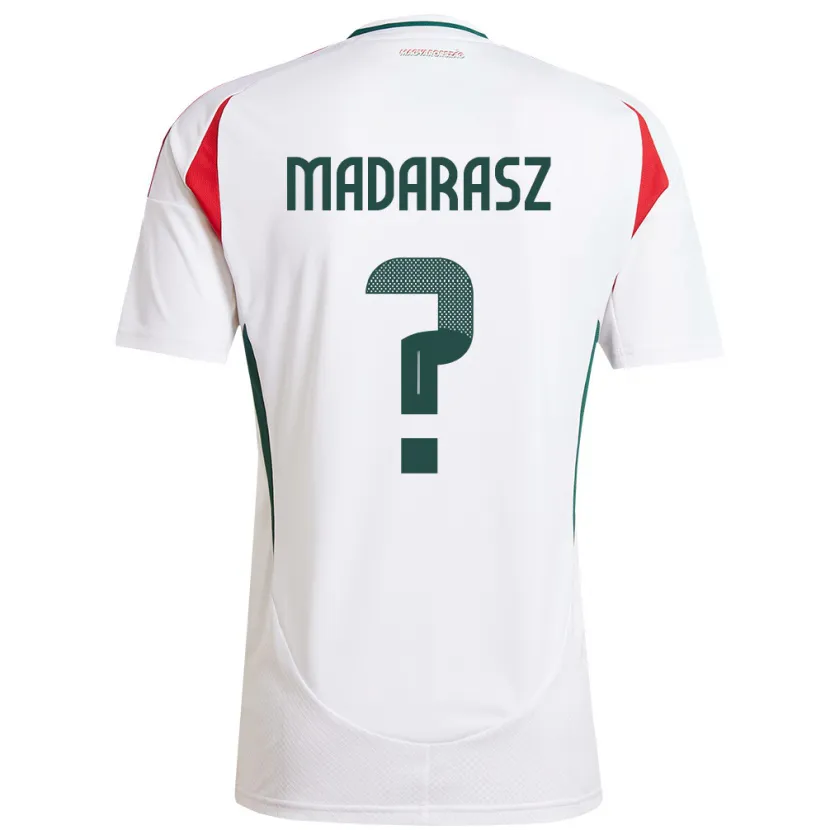 Danxen Herren Ungarn Ádám Madarász #0 Weiß Auswärtstrikot Trikot 24-26 T-Shirt