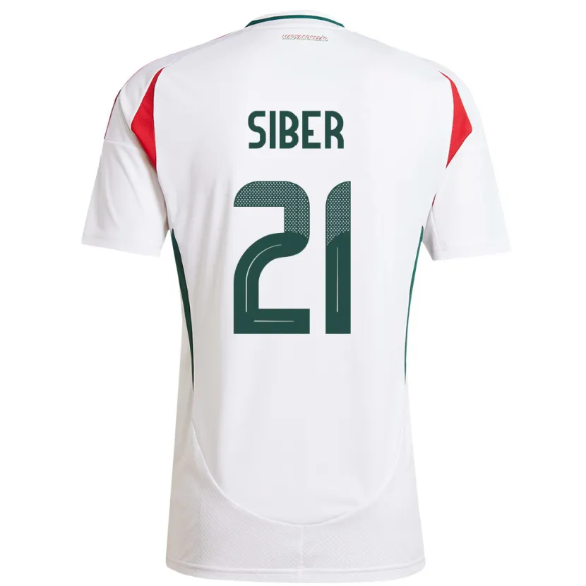 Danxen Herren Ungarn Glória Siber #21 Weiß Auswärtstrikot Trikot 24-26 T-Shirt