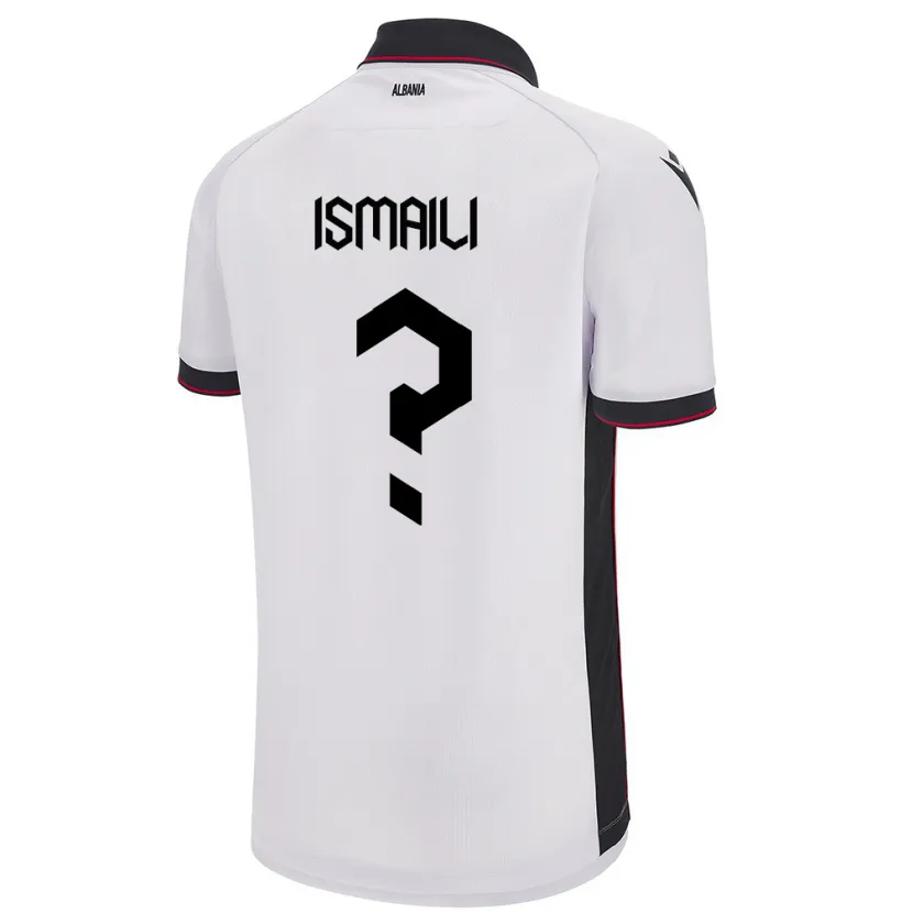 Danxen Herren Albanien Behar Ismaili #0 Weiß Auswärtstrikot Trikot 24-26 T-Shirt