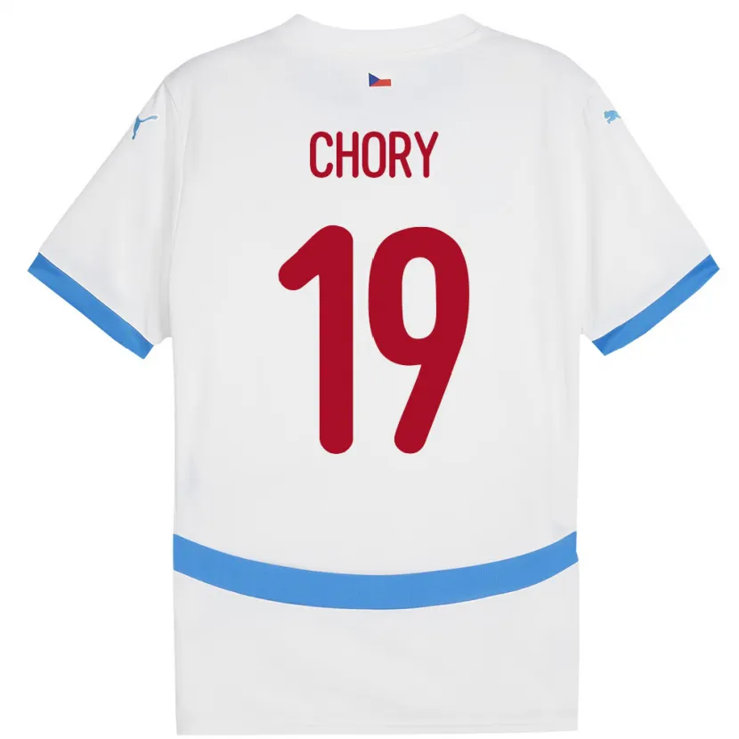 Danxen Herren Tschechien Tomas Chory #19 Weiß Auswärtstrikot Trikot 24-26 T-Shirt