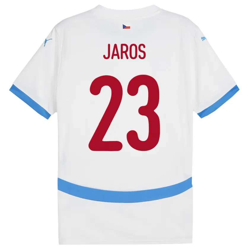 Danxen Herren Tschechien Vitezslav Jaros #23 Weiß Auswärtstrikot Trikot 24-26 T-Shirt