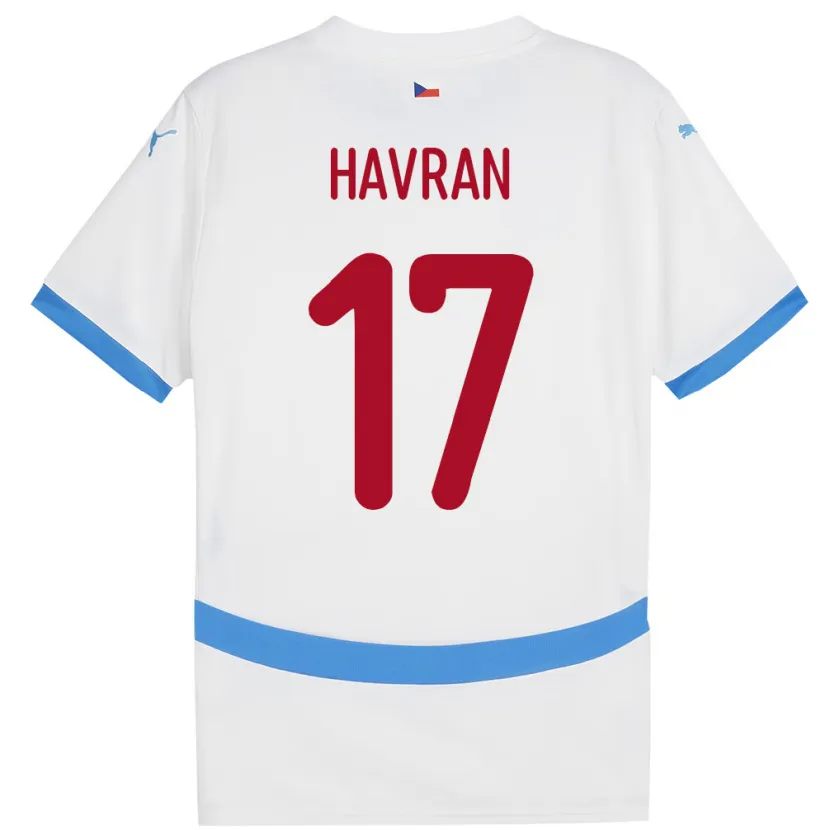 Danxen Herren Tschechien Marek Havran #17 Weiß Auswärtstrikot Trikot 24-26 T-Shirt