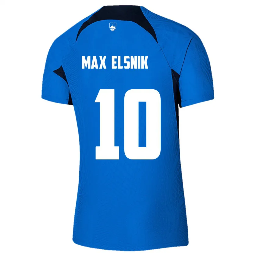 Danxen Herren Slowenien Timi Max Elsnik #10 Blau Auswärtstrikot Trikot 24-26 T-Shirt