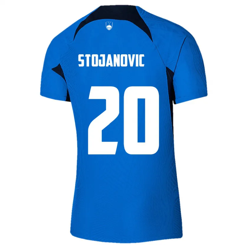 Danxen Herren Slowenien Petar Stojanović #20 Blau Auswärtstrikot Trikot 24-26 T-Shirt