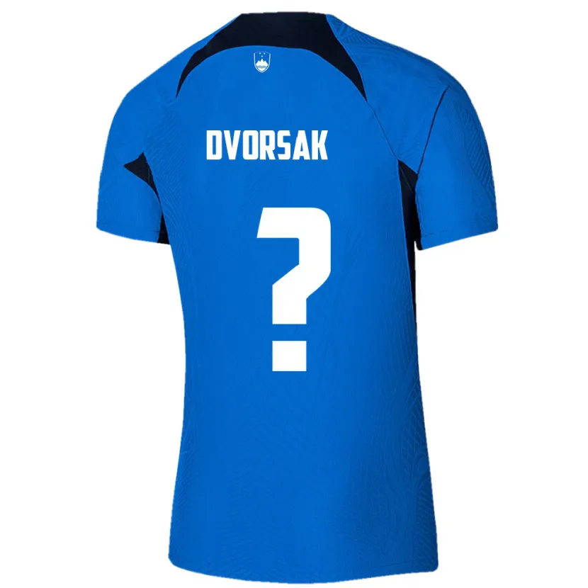 Danxen Herren Slowenien Matej Dvorsak #0 Blau Auswärtstrikot Trikot 24-26 T-Shirt