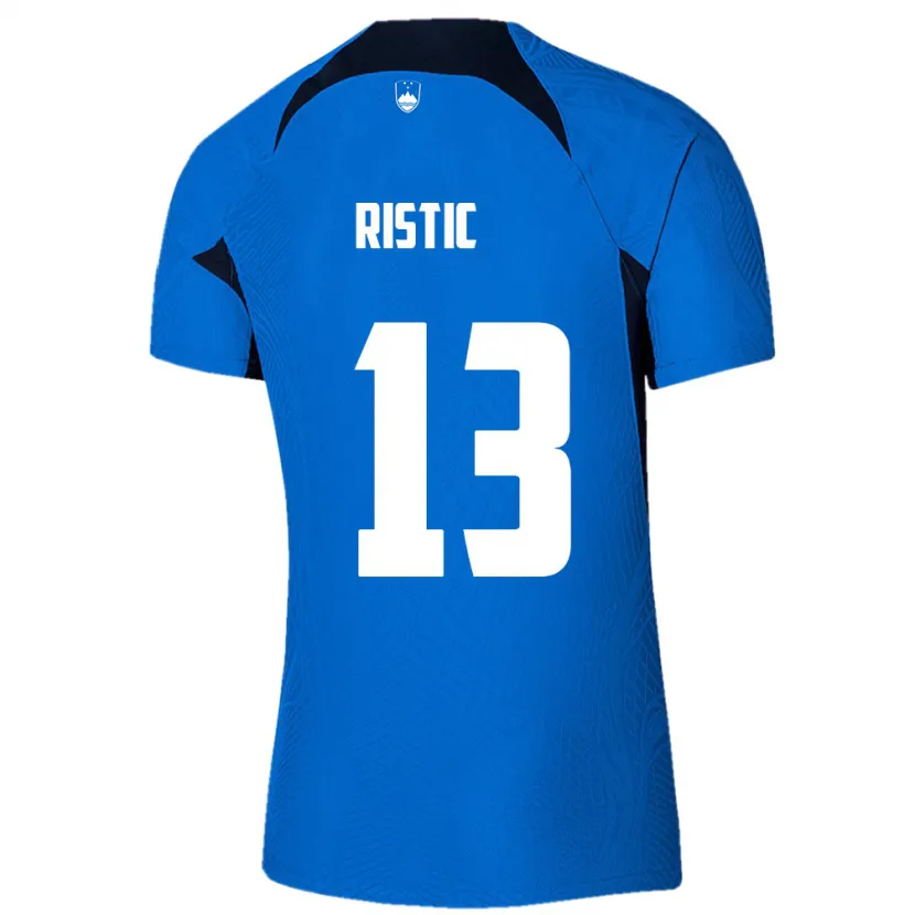 Danxen Herren Slowenien Aleks Ristic #13 Blau Auswärtstrikot Trikot 24-26 T-Shirt