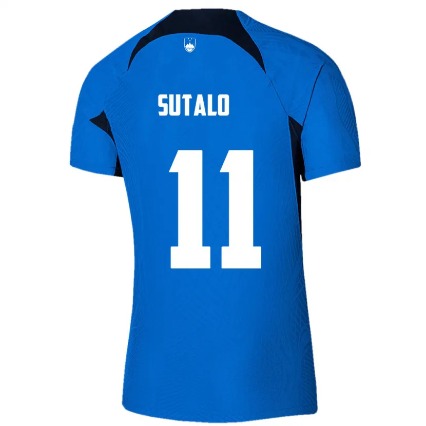 Danxen Herren Slowenien Aleksej Sutalo #11 Blau Auswärtstrikot Trikot 24-26 T-Shirt