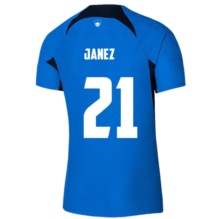 Danxen Herren Slowenien Korina Janež #21 Blau Auswärtstrikot Trikot 24-26 T-Shirt