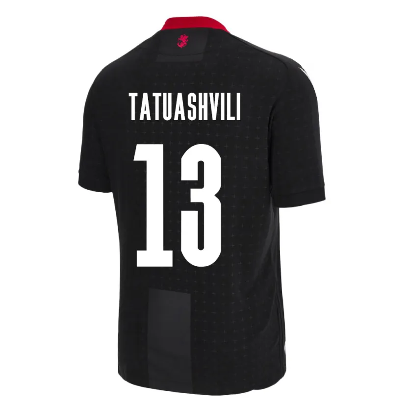 Danxen Herren Georgien Tamar Tatuashvili #13 Schwarz Auswärtstrikot Trikot 24-26 T-Shirt