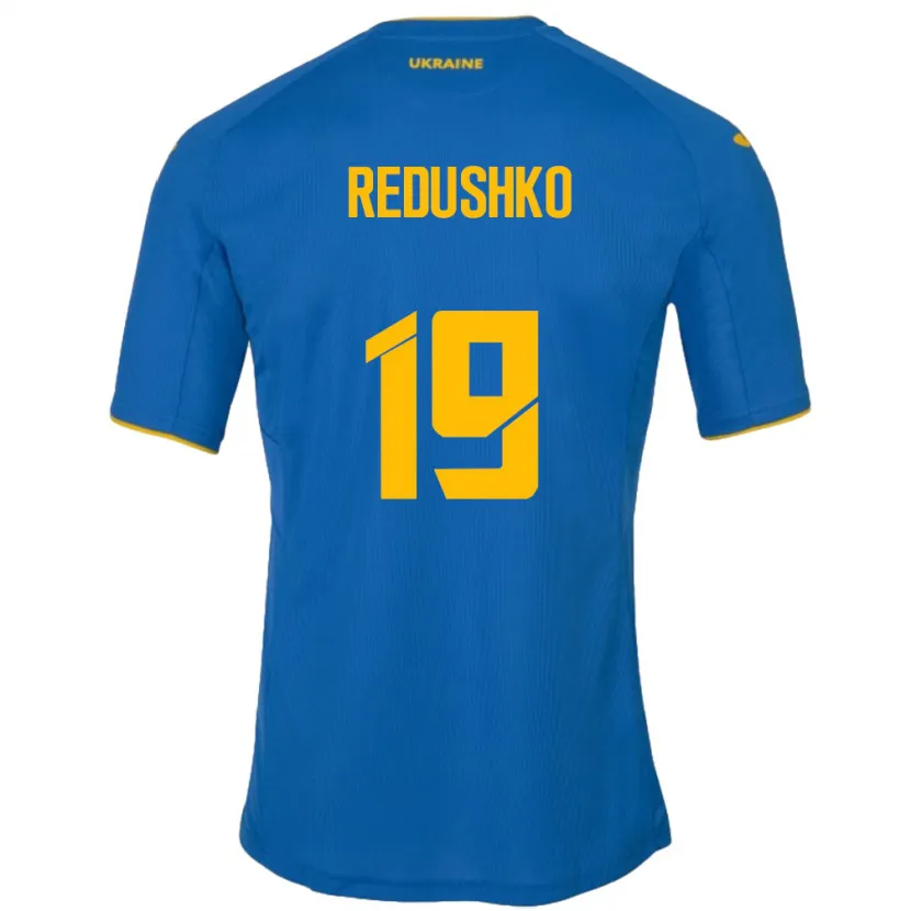 Danxen Herren Ukraine Bogdan Redushko #19 Blau Auswärtstrikot Trikot 24-26 T-Shirt