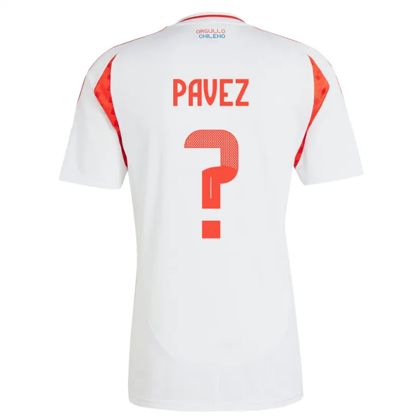 Danxen Herren Chile Camila Pavez #0 Weiß Auswärtstrikot Trikot 24-26 T-Shirt