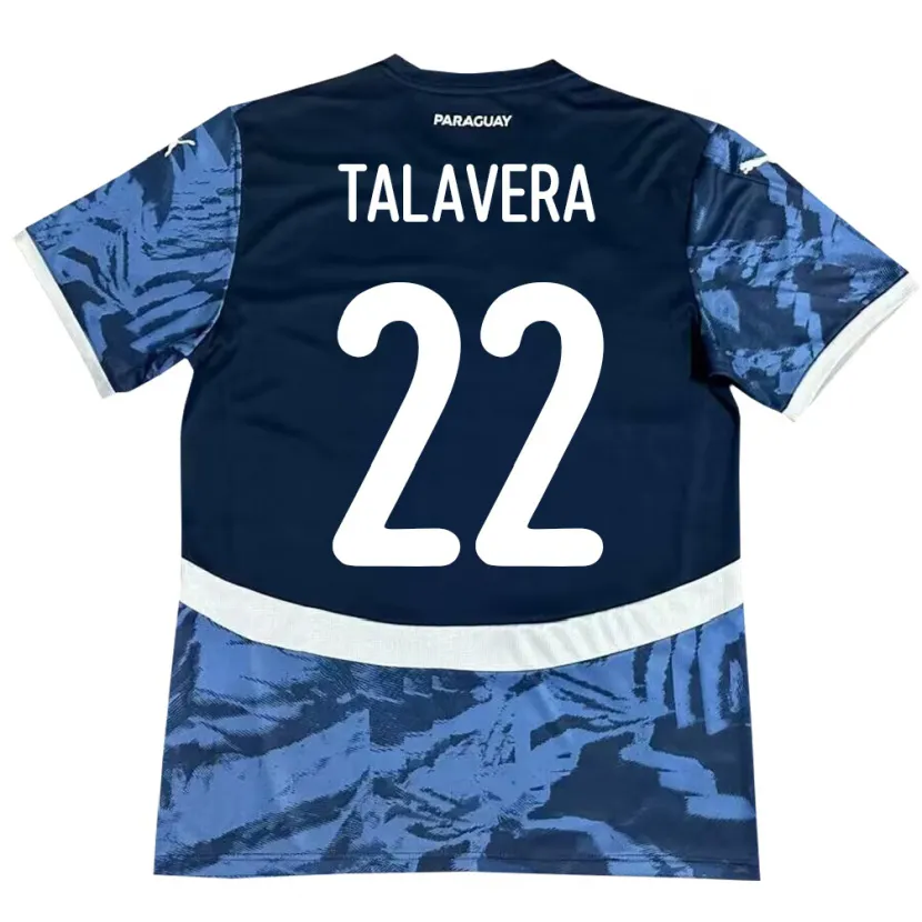Danxen Herren Paraguay Javier Talavera #22 Blau Auswärtstrikot Trikot 24-26 T-Shirt