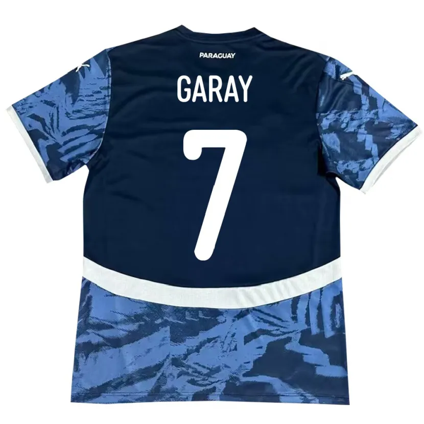 Danxen Herren Paraguay Griselda Garay #7 Blau Auswärtstrikot Trikot 24-26 T-Shirt