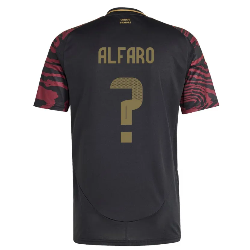 Danxen Herren Peru Silvana Alfaro #0 Schwarz Auswärtstrikot Trikot 24-26 T-Shirt