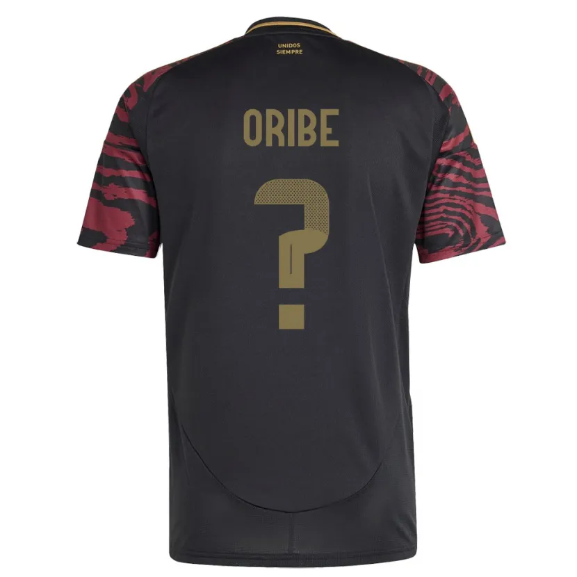 Danxen Herren Peru Fabiana Oribe #0 Schwarz Auswärtstrikot Trikot 24-26 T-Shirt
