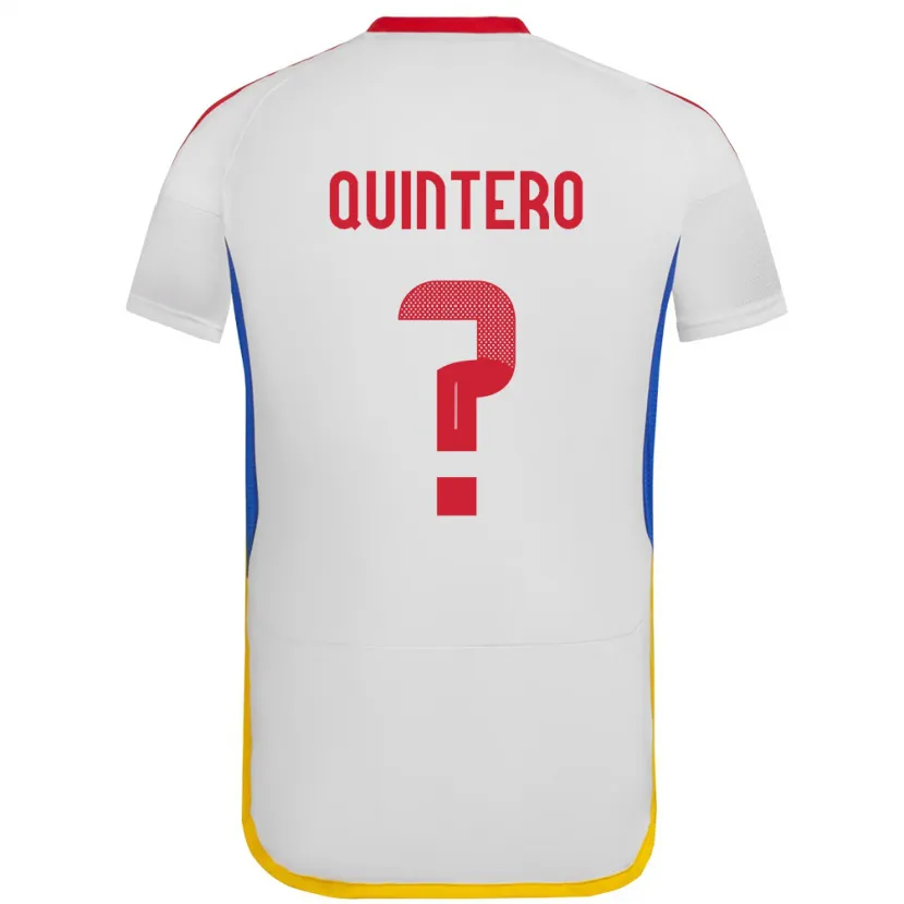 Danxen Herren Venezuela Teo Quintero #0 Weiß Auswärtstrikot Trikot 24-26 T-Shirt