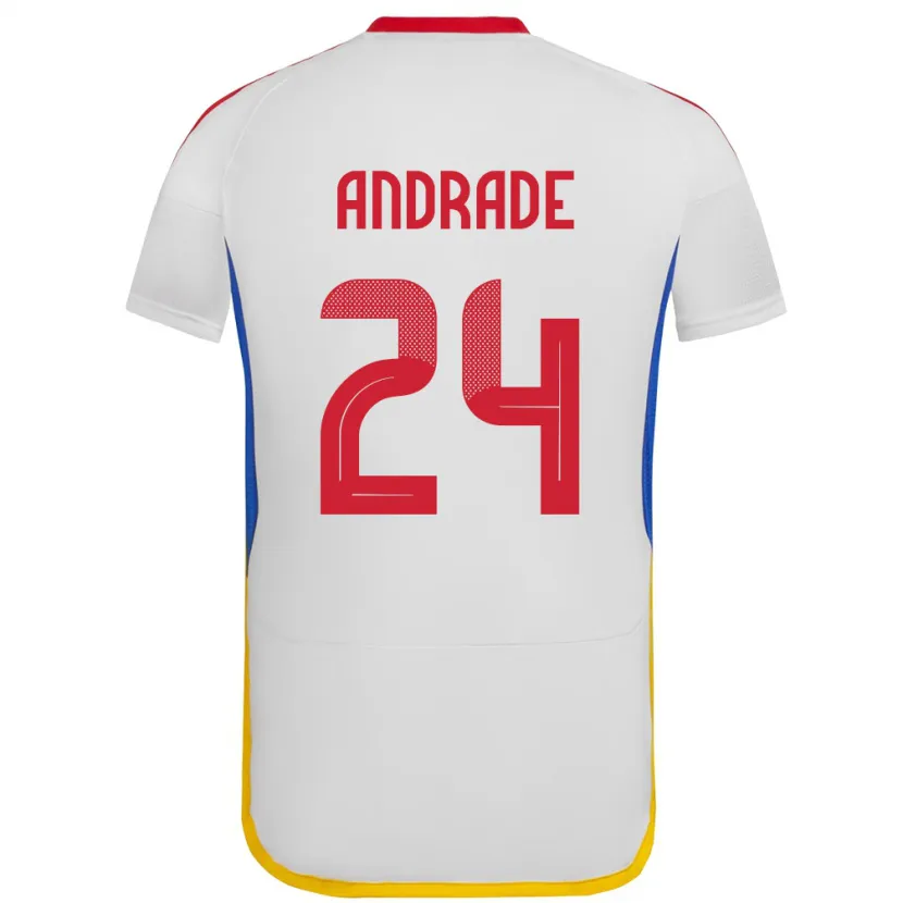Danxen Herren Venezuela Kervin Andrade #24 Weiß Auswärtstrikot Trikot 24-26 T-Shirt
