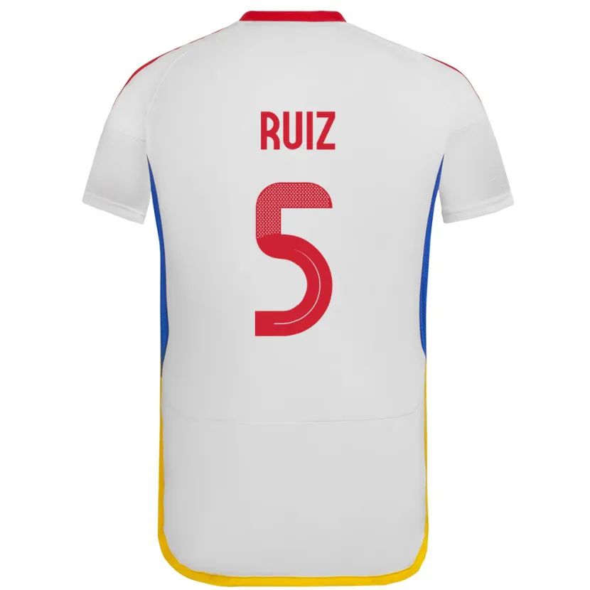 Danxen Herren Venezuela Emerson Ruíz #5 Weiß Auswärtstrikot Trikot 24-26 T-Shirt