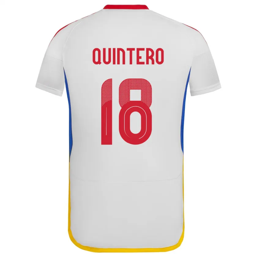 Danxen Herren Venezuela Jesús Quintero #18 Weiß Auswärtstrikot Trikot 24-26 T-Shirt