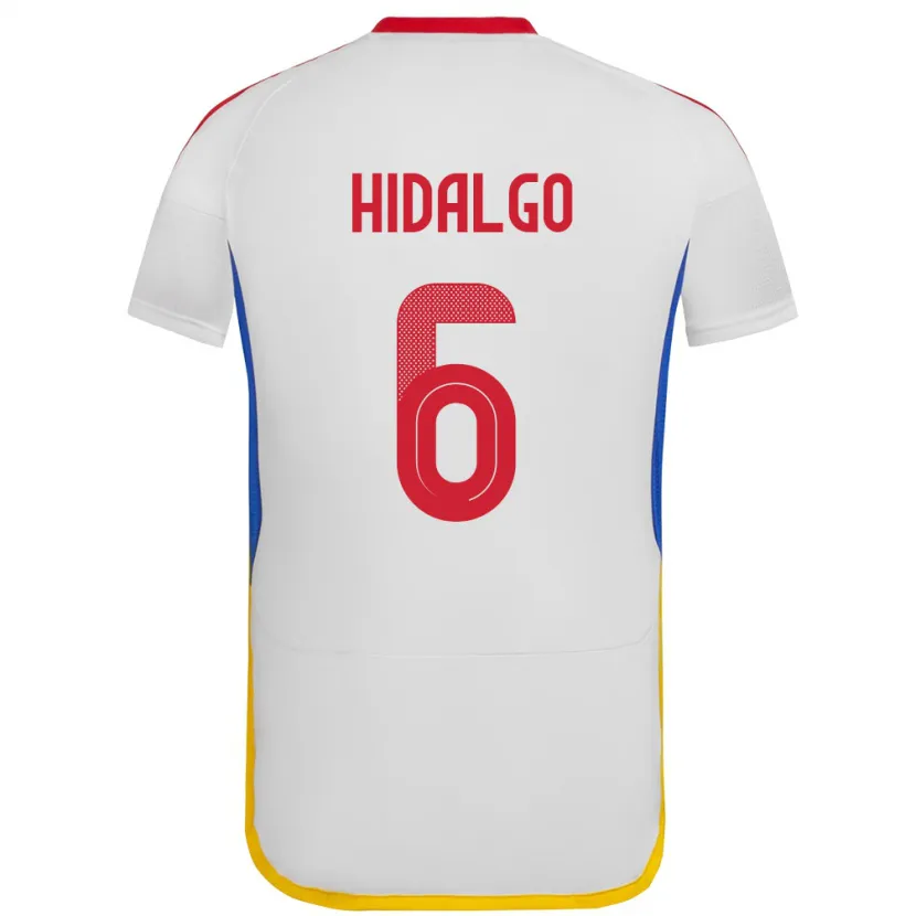 Danxen Herren Venezuela Rai Hidalgo #6 Weiß Auswärtstrikot Trikot 24-26 T-Shirt