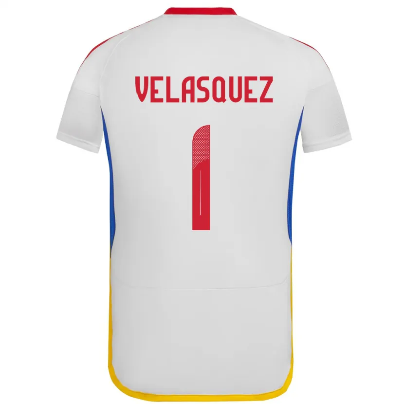 Danxen Herren Venezuela Yessica Velásquez #1 Weiß Auswärtstrikot Trikot 24-26 T-Shirt