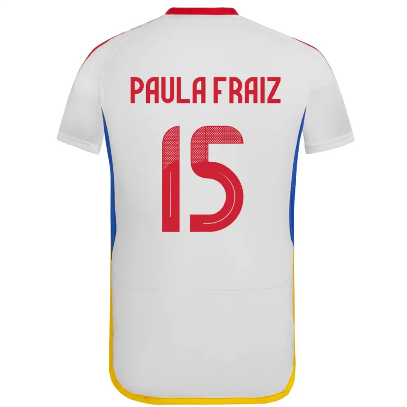 Danxen Herren Venezuela Ana Paula Fraiz #15 Weiß Auswärtstrikot Trikot 24-26 T-Shirt