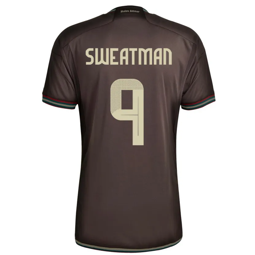 Danxen Herren Jamaika Marlo Sweatman #9 Nachtbraun Auswärtstrikot Trikot 24-26 T-Shirt