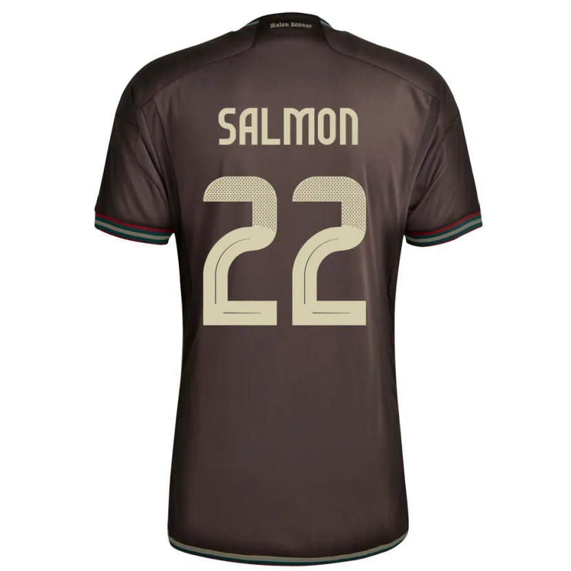 Danxen Herren Jamaika Christina Salmon #22 Nachtbraun Auswärtstrikot Trikot 24-26 T-Shirt