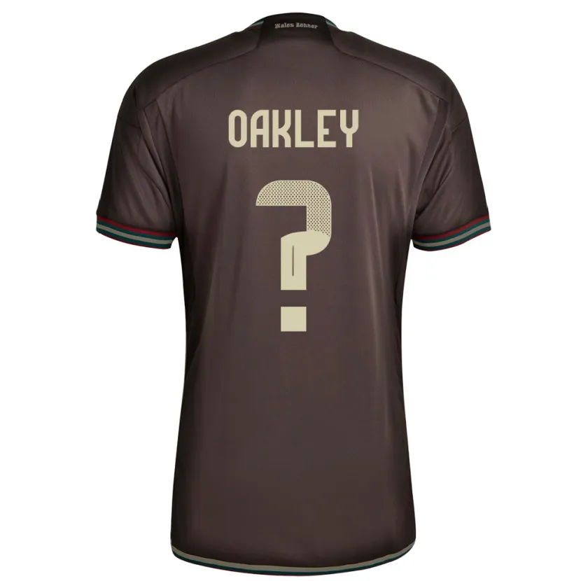 Danxen Herren Jamaika Katie Oakley #0 Nachtbraun Auswärtstrikot Trikot 24-26 T-Shirt