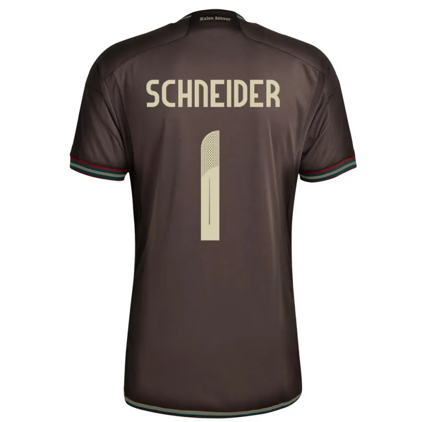 Danxen Herren Jamaika Sydney Schneider #1 Nachtbraun Auswärtstrikot Trikot 24-26 T-Shirt