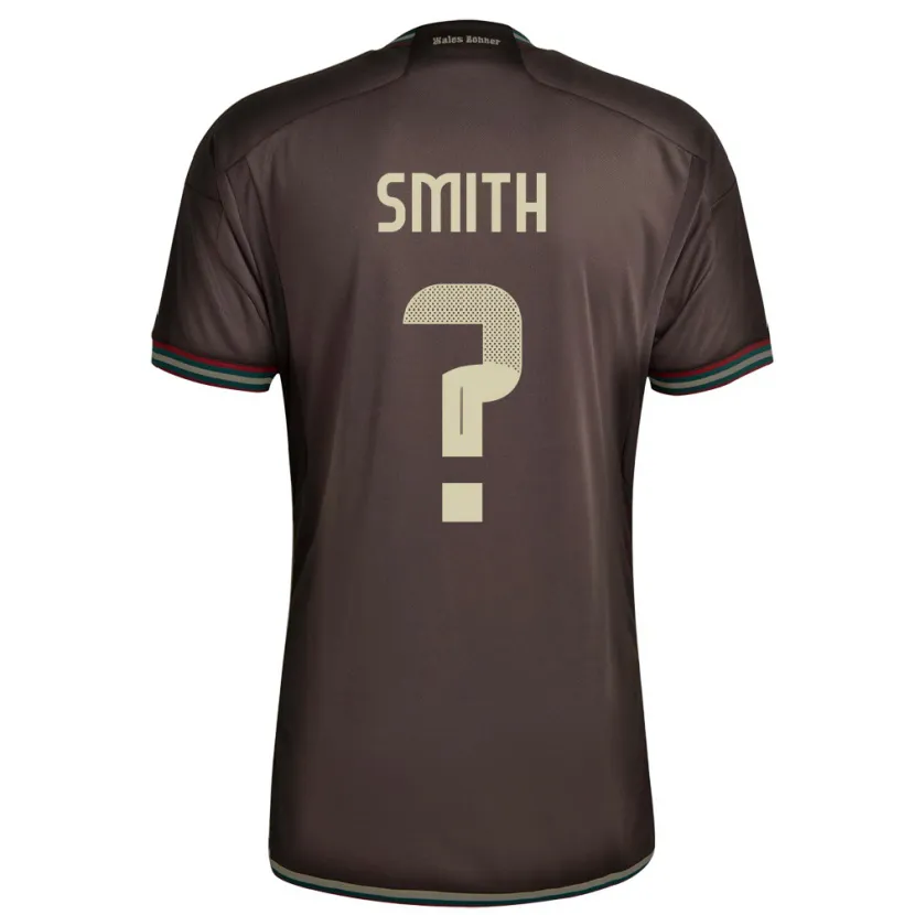 Danxen Herren Jamaika Andrene Smith #0 Nachtbraun Auswärtstrikot Trikot 24-26 T-Shirt