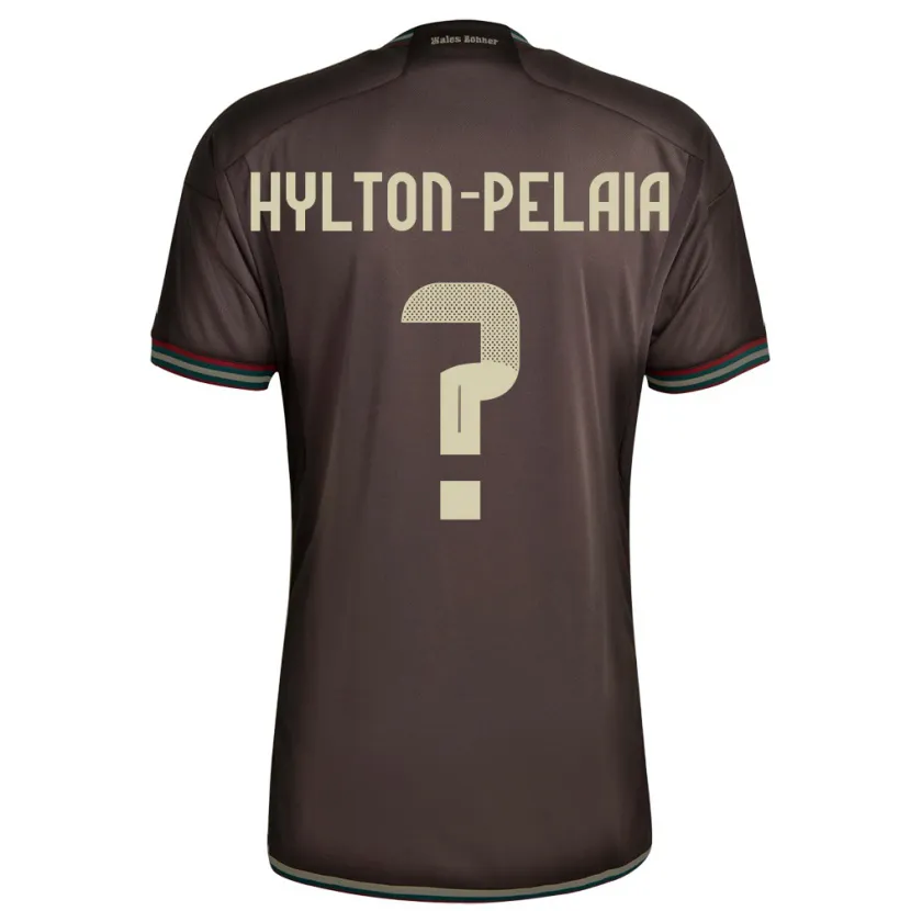 Danxen Herren Jamaika Jayda Hylton-Pelaia #0 Nachtbraun Auswärtstrikot Trikot 24-26 T-Shirt