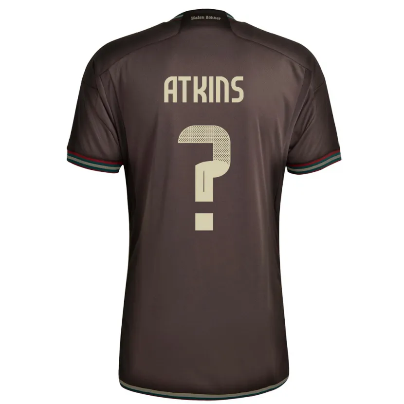 Danxen Herren Jamaika Maliah Atkins #0 Nachtbraun Auswärtstrikot Trikot 24-26 T-Shirt