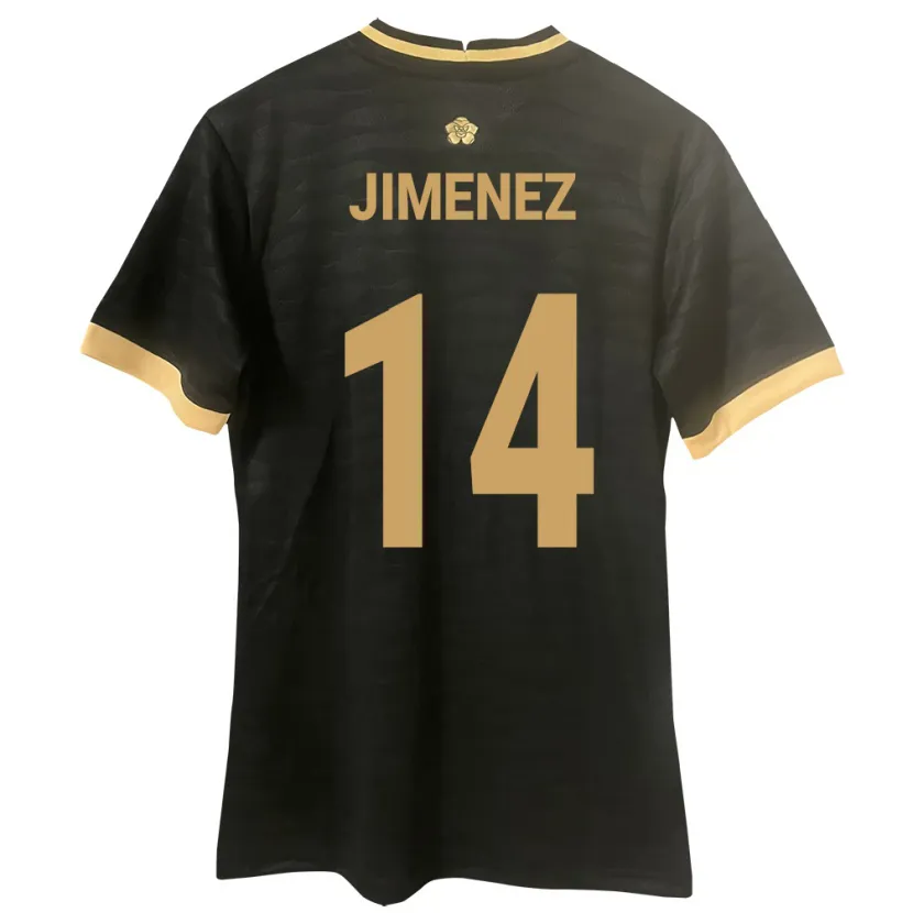 Danxen Herren Panama Juan Jiménez #14 Schwarz Auswärtstrikot Trikot 24-26 T-Shirt