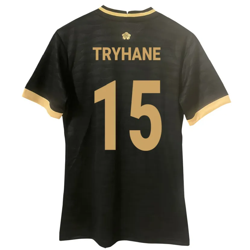 Danxen Herren Panama Izaura Tryhane #15 Schwarz Auswärtstrikot Trikot 24-26 T-Shirt