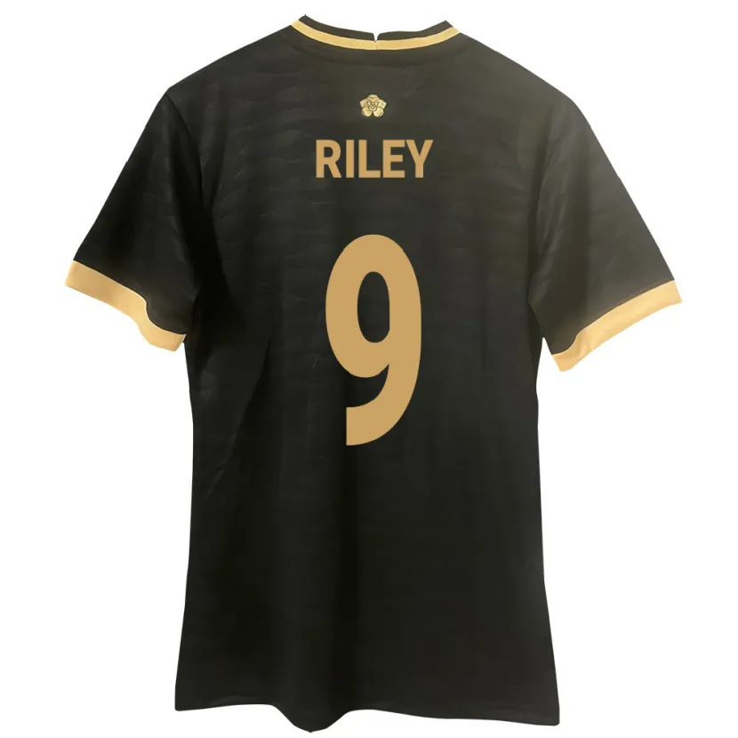 Danxen Herren Panama Karla Riley #9 Schwarz Auswärtstrikot Trikot 24-26 T-Shirt