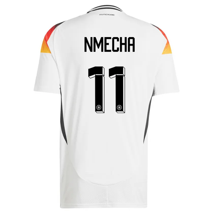 Danxen Damen Deutschland Lukas Nmecha #11 Weiß Heimtrikot Trikot 24-26 T-Shirt