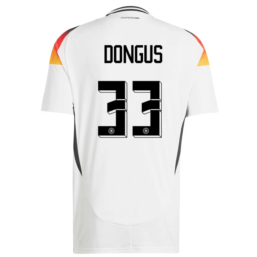 Danxen Damen Deutschland Fabienne Dongus #33 Weiß Heimtrikot Trikot 24-26 T-Shirt