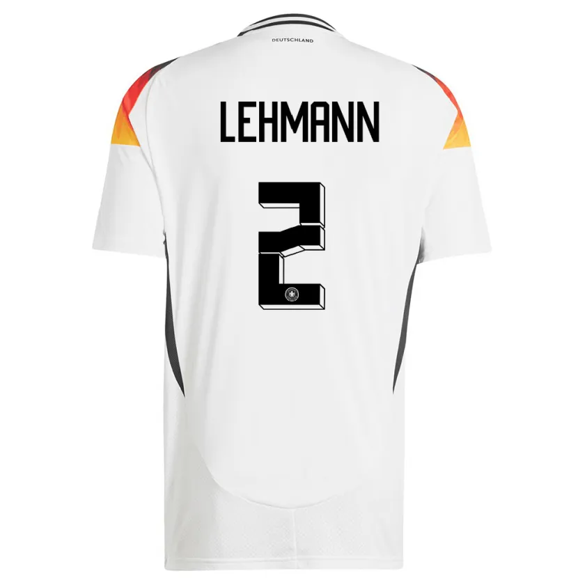 Danxen Damen Deutschland Paul Lehmann #2 Weiß Heimtrikot Trikot 24-26 T-Shirt