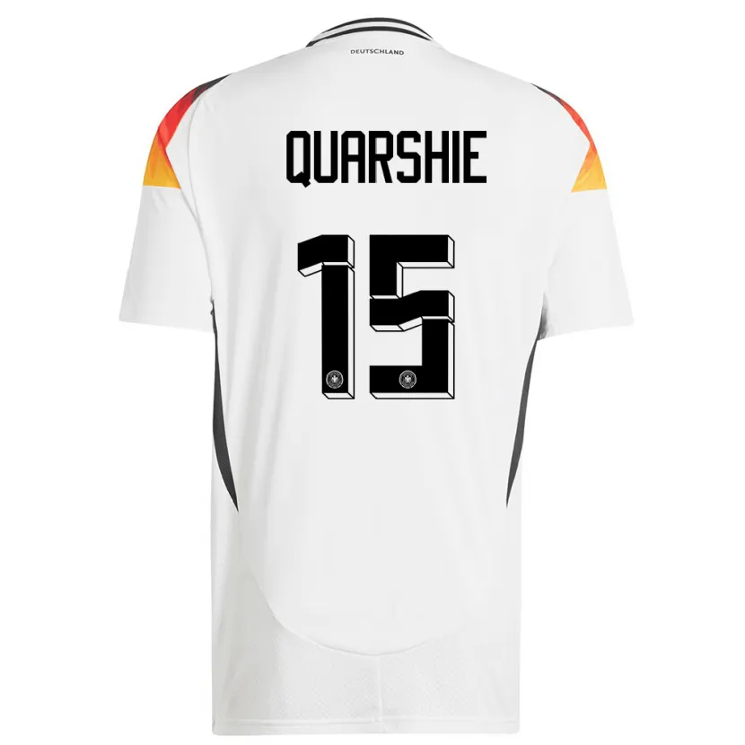 Danxen Damen Deutschland Joshua Quarshie #15 Weiß Heimtrikot Trikot 24-26 T-Shirt
