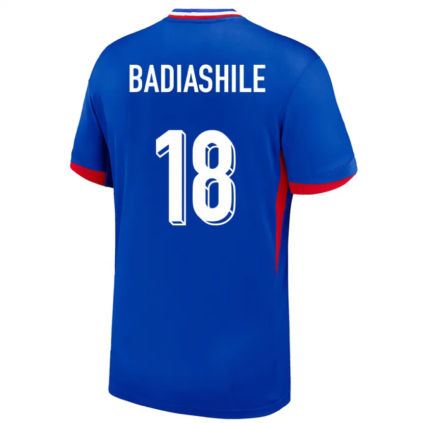 Danxen Damen Frankreich Benoit Badiashile #18 Blau Heimtrikot Trikot 24-26 T-Shirt