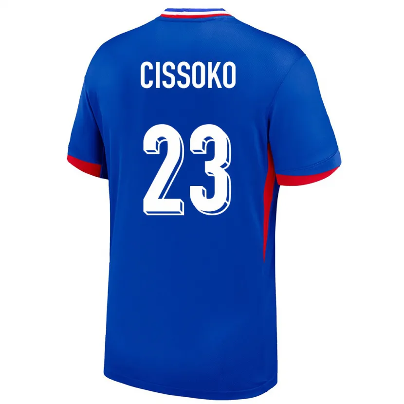 Danxen Damen Frankreich Hawa Cissoko #23 Blau Heimtrikot Trikot 24-26 T-Shirt