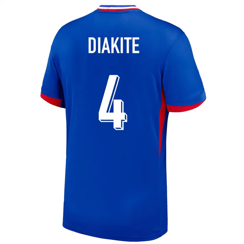 Danxen Damen Frankreich Bafode Diakite #4 Blau Heimtrikot Trikot 24-26 T-Shirt