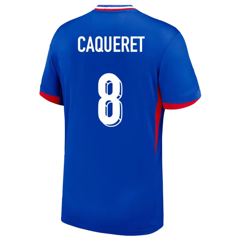 Danxen Damen Frankreich Maxence Caqueret #8 Blau Heimtrikot Trikot 24-26 T-Shirt