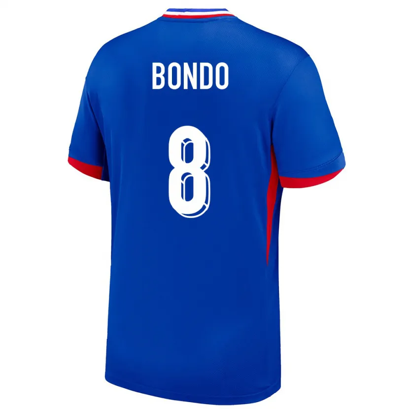 Danxen Damen Frankreich Warren Bondo #8 Blau Heimtrikot Trikot 24-26 T-Shirt